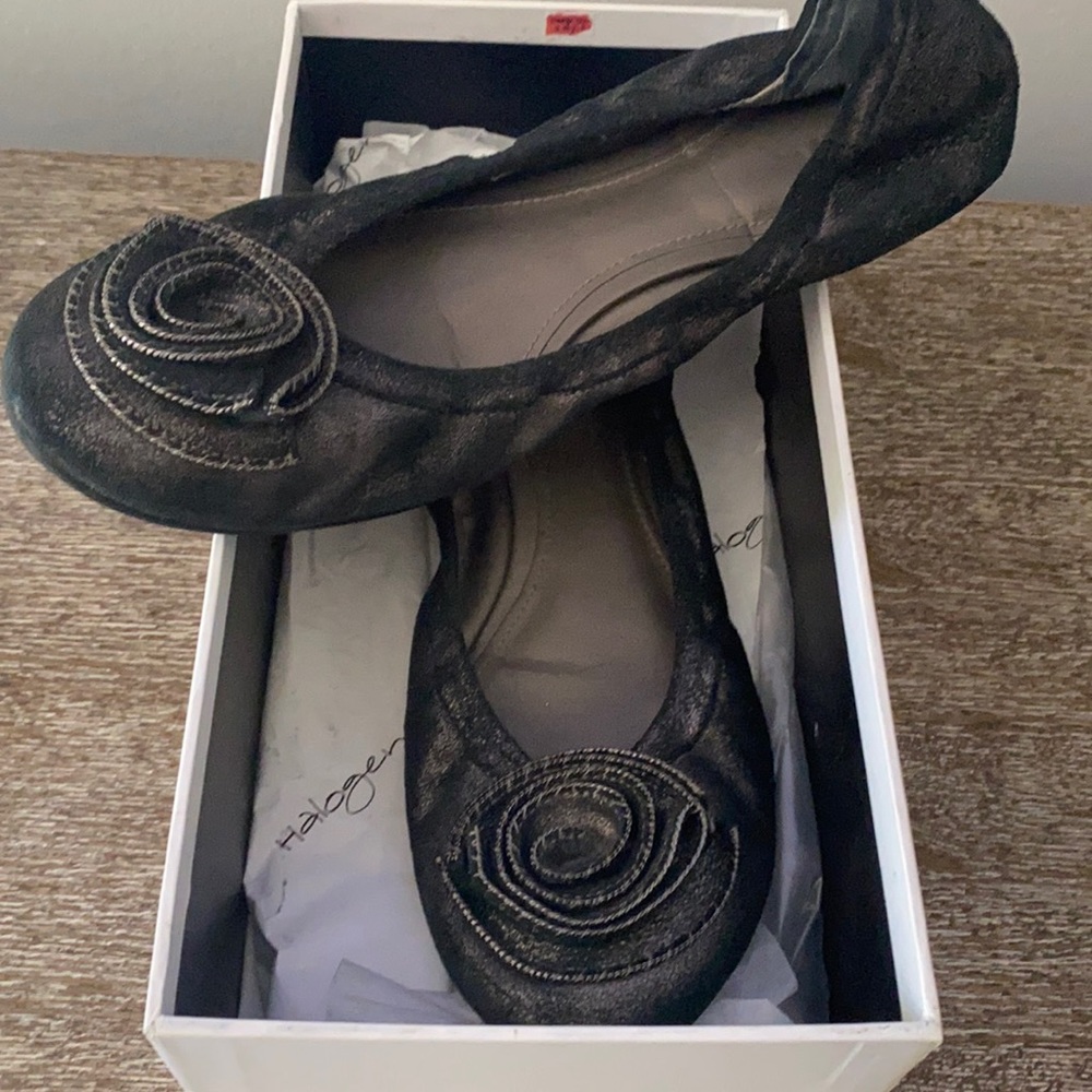 HALOGEN Dark Bronze Women’s Ballet Flats Sz 10.5